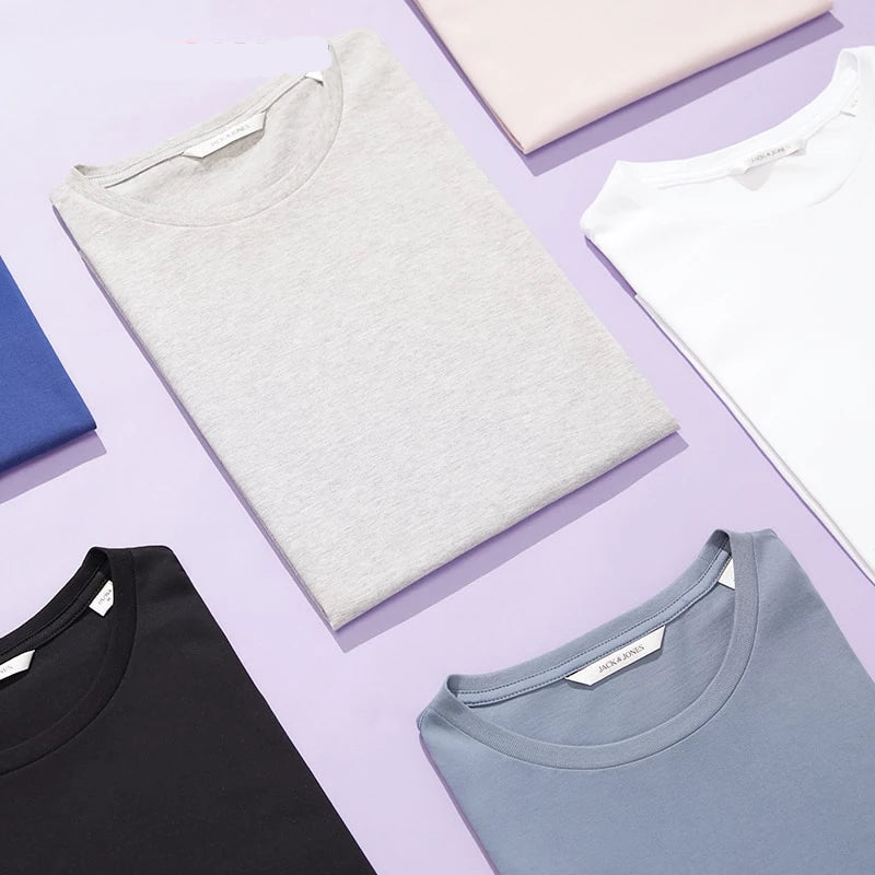 Plain Round Neck T-Shirt-ecomhunts