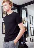 Plain Round Neck T-Shirt-ecomhunts