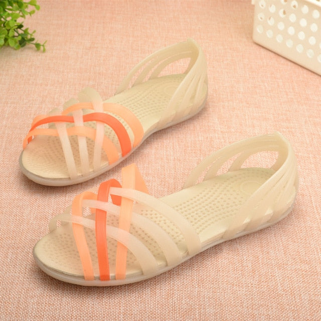 Multi Stripe Summer Sandals-ecomhunts