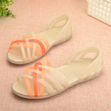 Multi Stripe Summer Sandals-ecomhunts