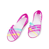 Multi Stripe Summer Sandals-ecomhunts