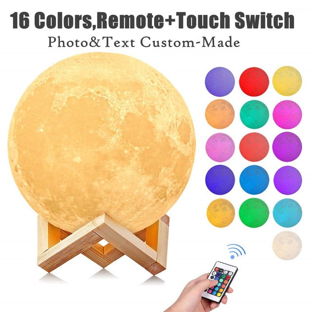 Rechargeable Photo Moon Lamp