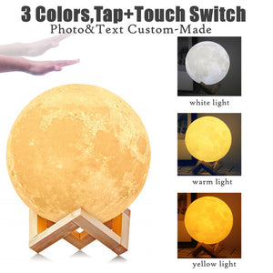 Rechargeable Photo Moon Lamp