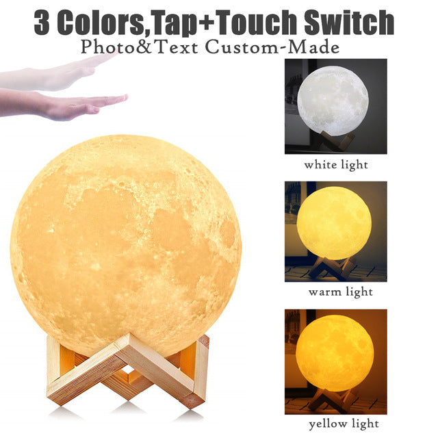 Rechargeable Photo Moon Lamp