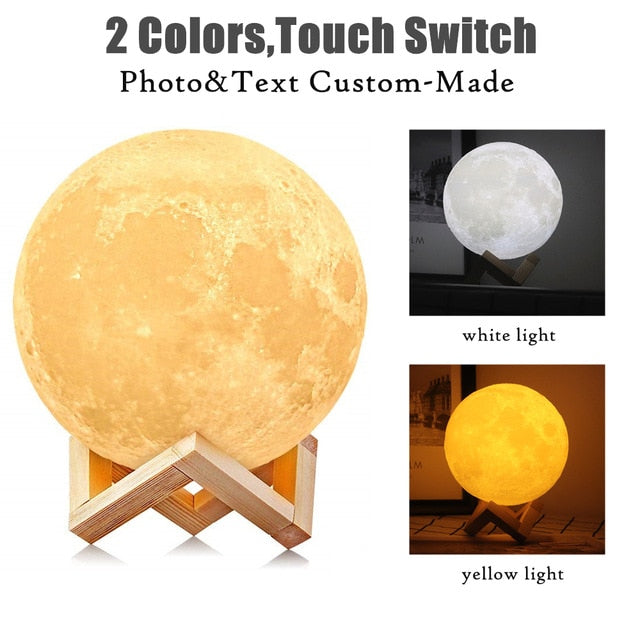 Rechargeable Photo Moon Lamp