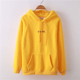 Solid Colour Hoodies For Women