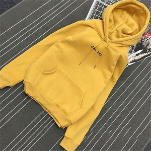 Solid Colour Hoodies For Women