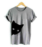 Cat Look Printed Shirt For Women