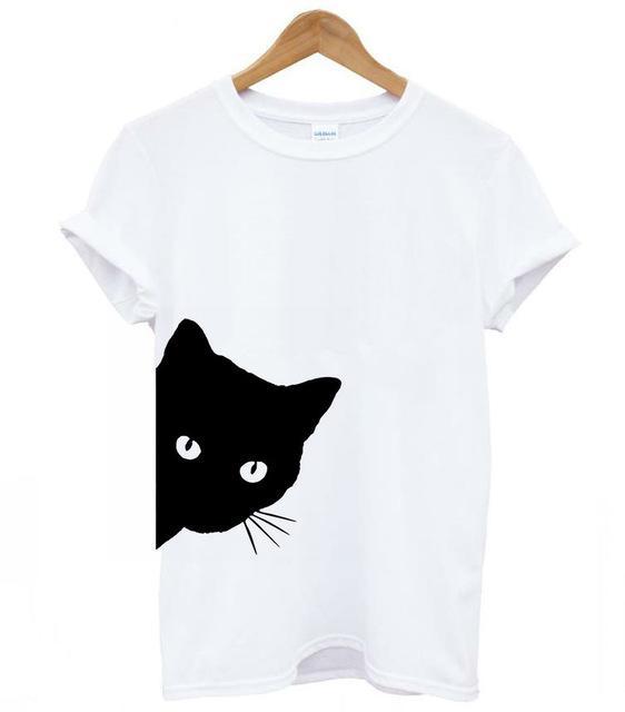 Cat Look Printed Shirt For Women