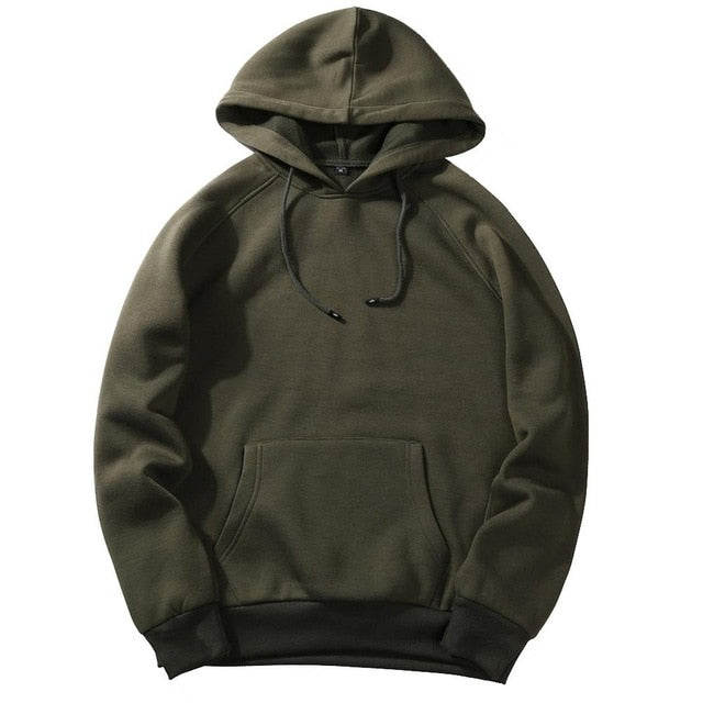 Solid Color Hoodies For Men