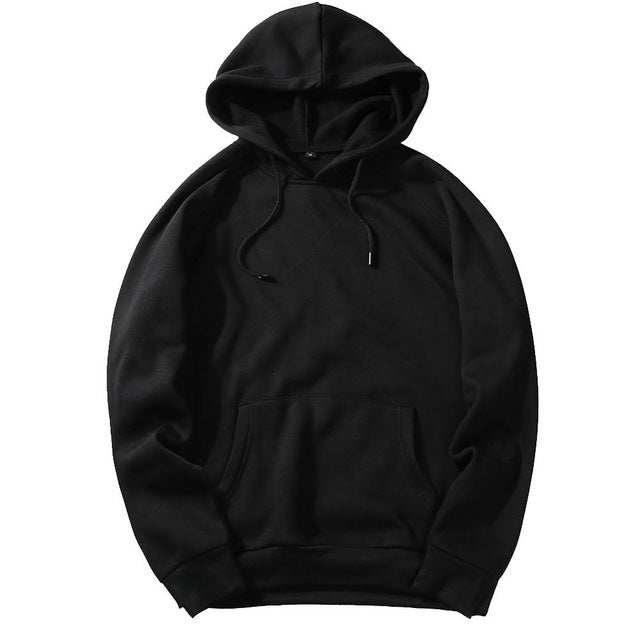 Solid Color Hoodies For Men