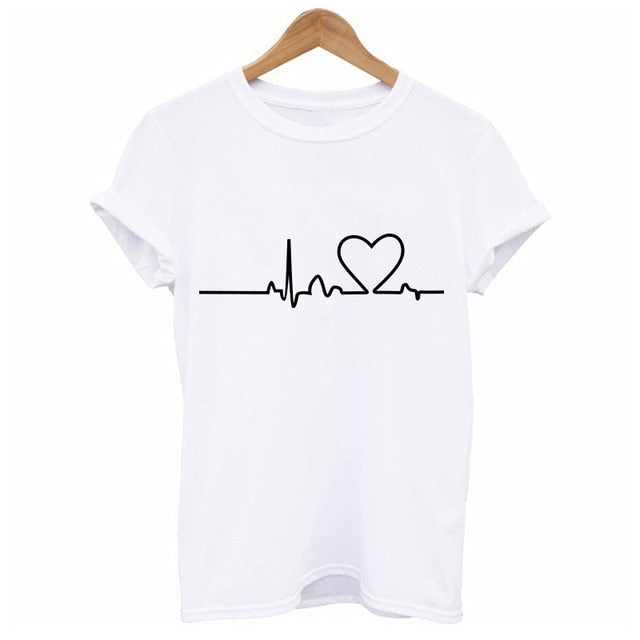 Heart Print Women's T-Shirt