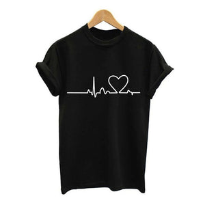 Heart Print Women's T-Shirt