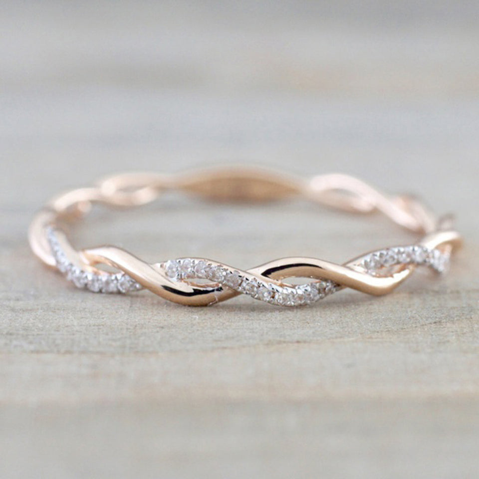 Twisted Engagement Ring For Women