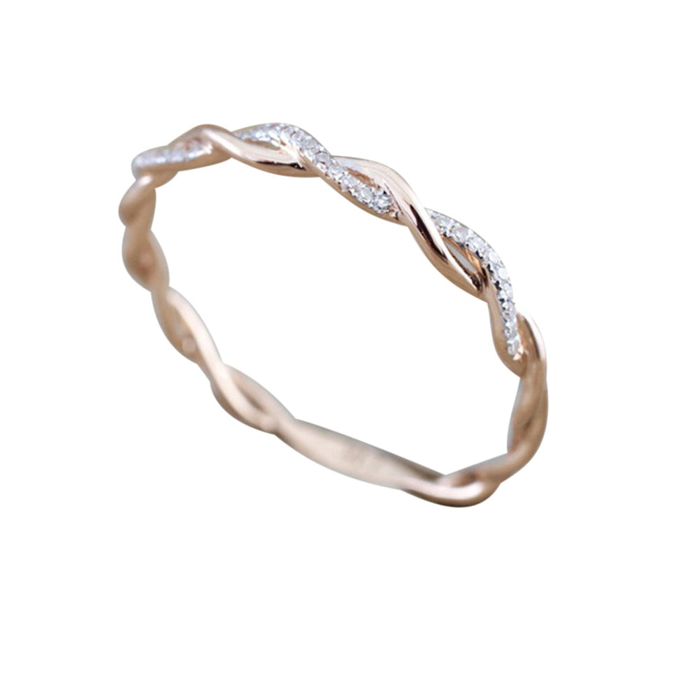 Twisted Engagement Ring For Women