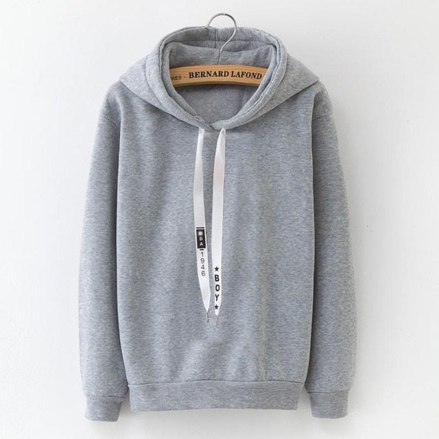 New Solid Thick Women's Hoodie