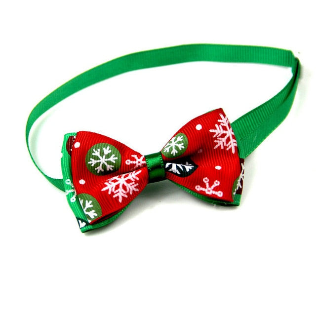 Christmas Collar Bow For Pets