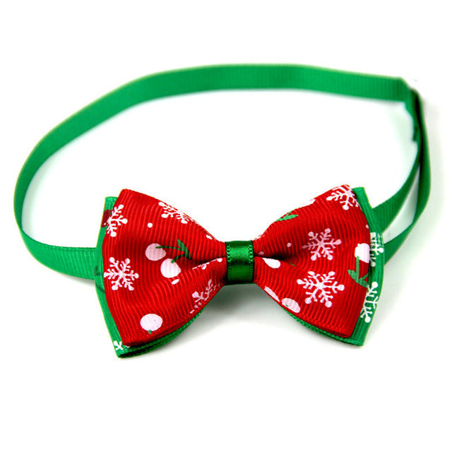 Christmas Collar Bow For Pets