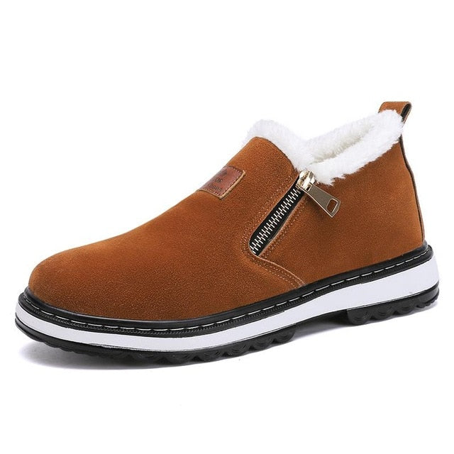 Warm Zipper shoes for men