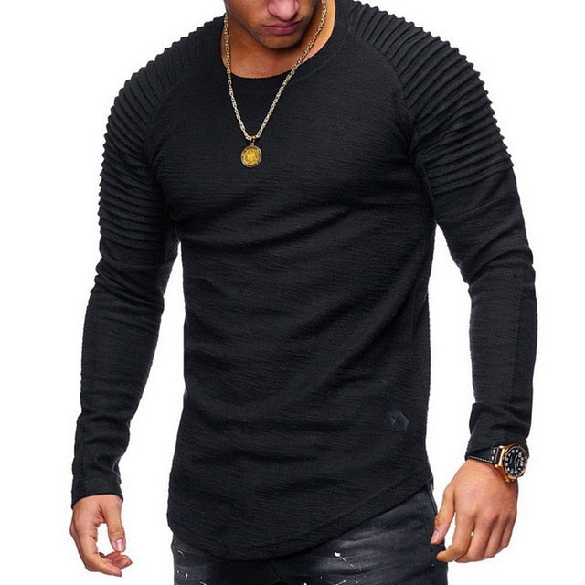 Long Sleeve Fitted Men's T-Shirt