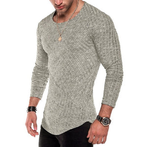 Long Sleeve Fitted Men's T-Shirt