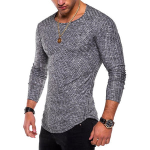 Long Sleeve Fitted Men's T-Shirt