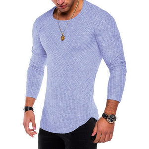 Long Sleeve Fitted Men's T-Shirt