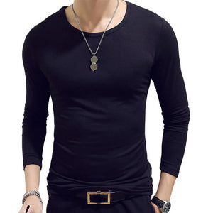 Long Sleeve Fitted Men's T-Shirt