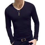 Long Sleeve Fitted Men's T-Shirt