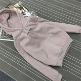 Solid Colour Hoodies For Women