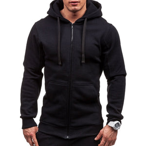 Zipper Hooded Sweatshirt for Men's