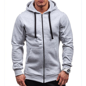 Zipper Hooded Sweatshirt for Men's