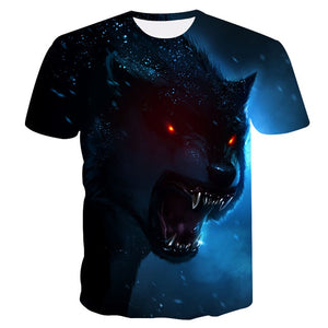 Men's Casual Wolf Style Shirt