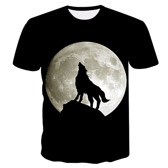 Men's Casual Wolf Style Shirt