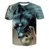 Men's Casual Wolf Style Shirt