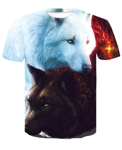 Men's Casual Wolf Style Shirt