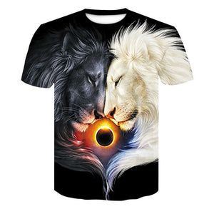 Men's Casual Wolf Style Shirt