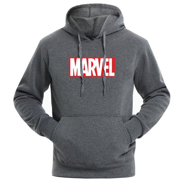 Letter Printed Men's Hoodie