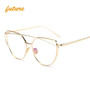 New Style Flat Lens Glasses For Women